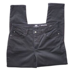 Lee Riders Black Mid-rise Skinny Jeans Sz 16M
